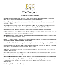 Character Descriptions