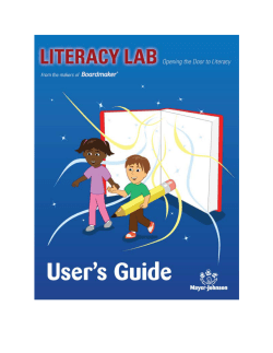 Literacy Lab User Guide - Mayer