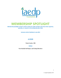 MEMBERSHIP SPOTLIGHT - Iaedp - International Association of