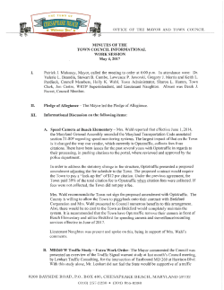 May 04, 2017 - Town of Chesapeake Beach