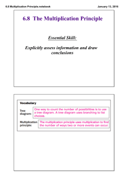 6.8 Multiplication Principle.notebook