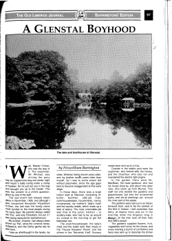 A Glenstal boyhood by Fitzwilliam Barrington
