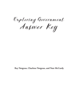 Exploring Government Answer Key