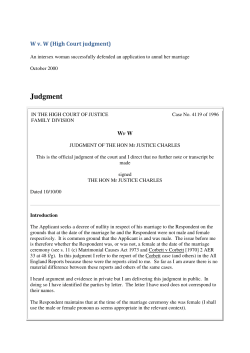 High Court judgment