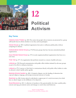 Political Activism - Ancillary Resource Center