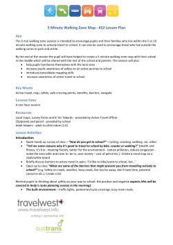 5 Minute Walking Zone Map