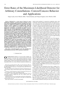Error Rates of the Maximum-Likelihood Detector for