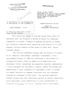 PECET`V/ED A?.kD FILED &eacute;tate of New Jersey