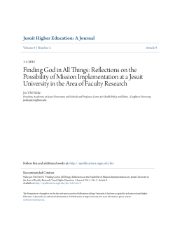 Finding God in All Things - ePublications at Regis University