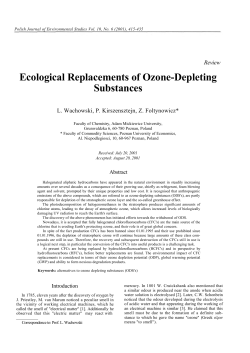 Ecological Replacements of Ozone