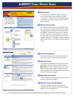 AzMERIT FAMIly REpoRT GuIdE