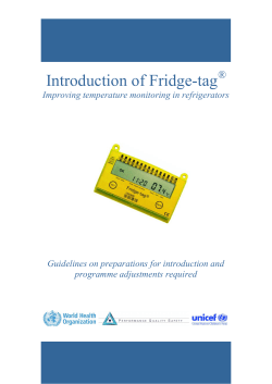 Introduction of Fridge-tag&reg;