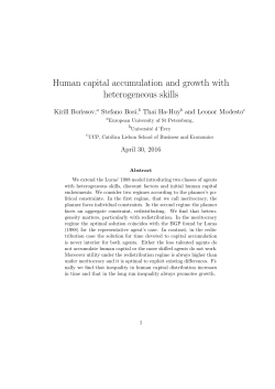 Human capital accumulation and growth with heterogeneous skills