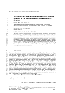Non-equilibrium Green function implementation of boundary
