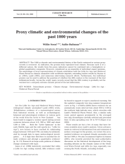 Proxy climatic and environmental changes of the past 1000 years