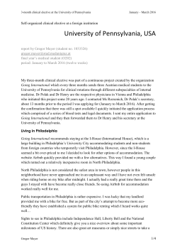 University of Pennsylvania, USA