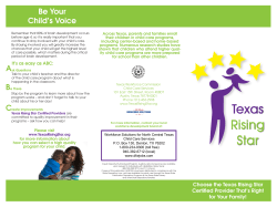 Texas Rising Star (TRS) - Workforce Solutions for North Central Texas
