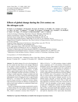 Effects of global change during the 21st century on the nitrogen cycle
