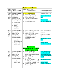 Lesson plans for 11/1