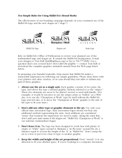 Ten Simple Rules for Using SkillsUSA`s Brand Marks The