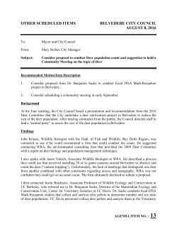 staff reports - City of Belvedere