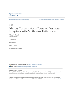 Mercury Contamination in Forest and Freshwater