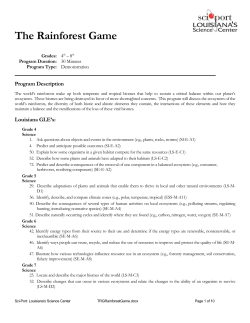 The Rainforest Game - Sci-Port