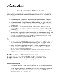 preparing for your ipl appointment