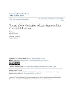 Toward a New Motivation to Learn Framework