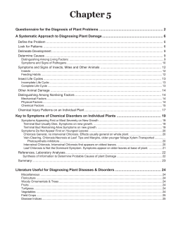 CHAPTER 5 Diagnosing Plant Damage