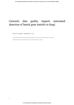 Genomic Data Quality Impacts Automated Detection of Lateral Gene