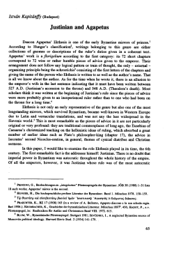 Justinian and Agapetus