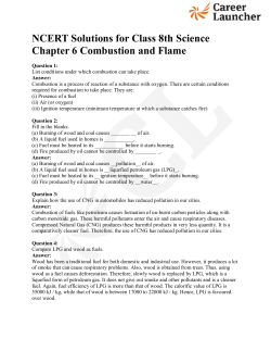 NCERT Solutions for Class 8th Science Chapter 6 Combustion and