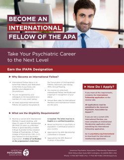 and complete the International Fellowship application