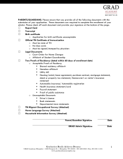 1 PARENTS/GUARDIANS: Please ensure that you provide all of the