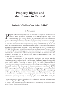 Property Rights and the Return to Capital