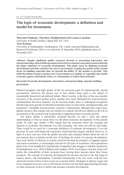 The logic of economic development: a definition