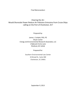 Clearing the Air: Would Shoreside Power Reduce Air Pollution