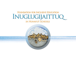 Inuglugijaittuq Inclusive Education