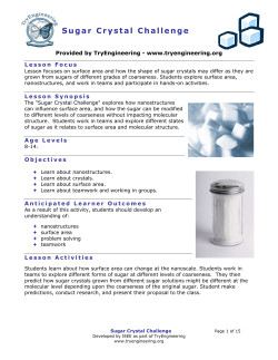 Sugar Crystal Challenge