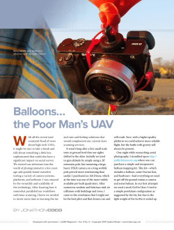 Balloons&hellip; the Poor Man`s UAV