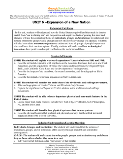 Unit 6 - Expansion of a New Nation