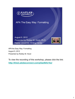 To view the recording of this workshop, please click