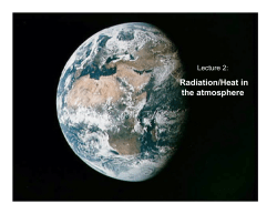 Radiation/Heat in the atmosphere
