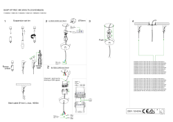 SUSP KIT REC 4M 3/5X0,75 (2/3/4CABLES) &Oslash;70mm Push 230V