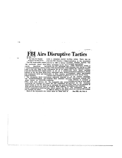 FBI Airs Disruptive Tactics pv-r&lsaquo;