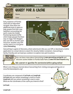 Quest for a Cache - Florida State Parks