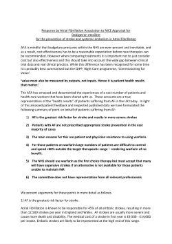Atrial Fibrillation Association comments on the ACD