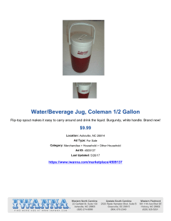 Merchandise > Household > Other Household, Coleman half gallon