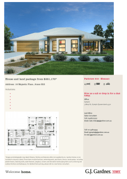 Brochure - GJ Gardner Homes